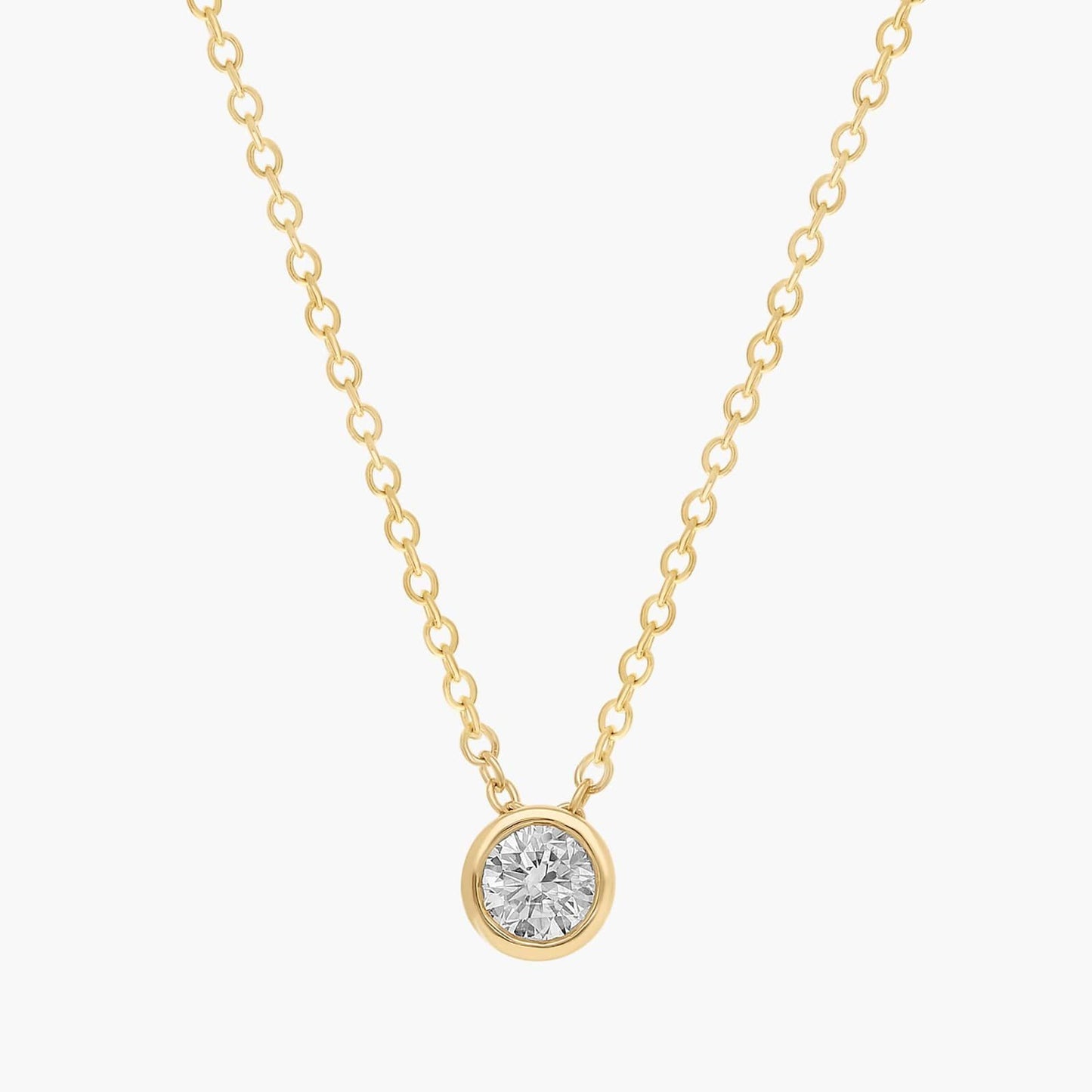 Bezel Solitaire Diamond Pendant