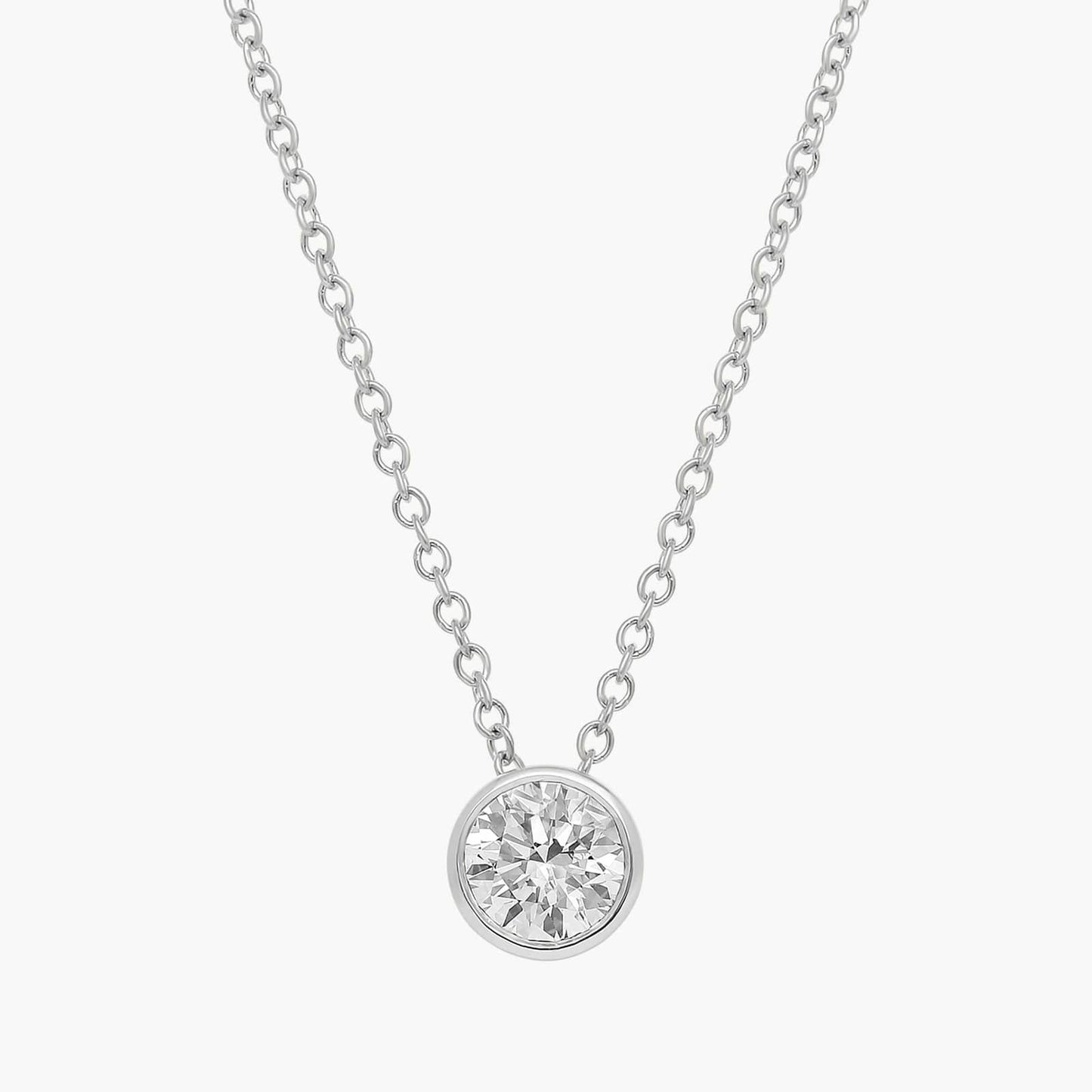 Bezel Solitaire Diamond Pendant