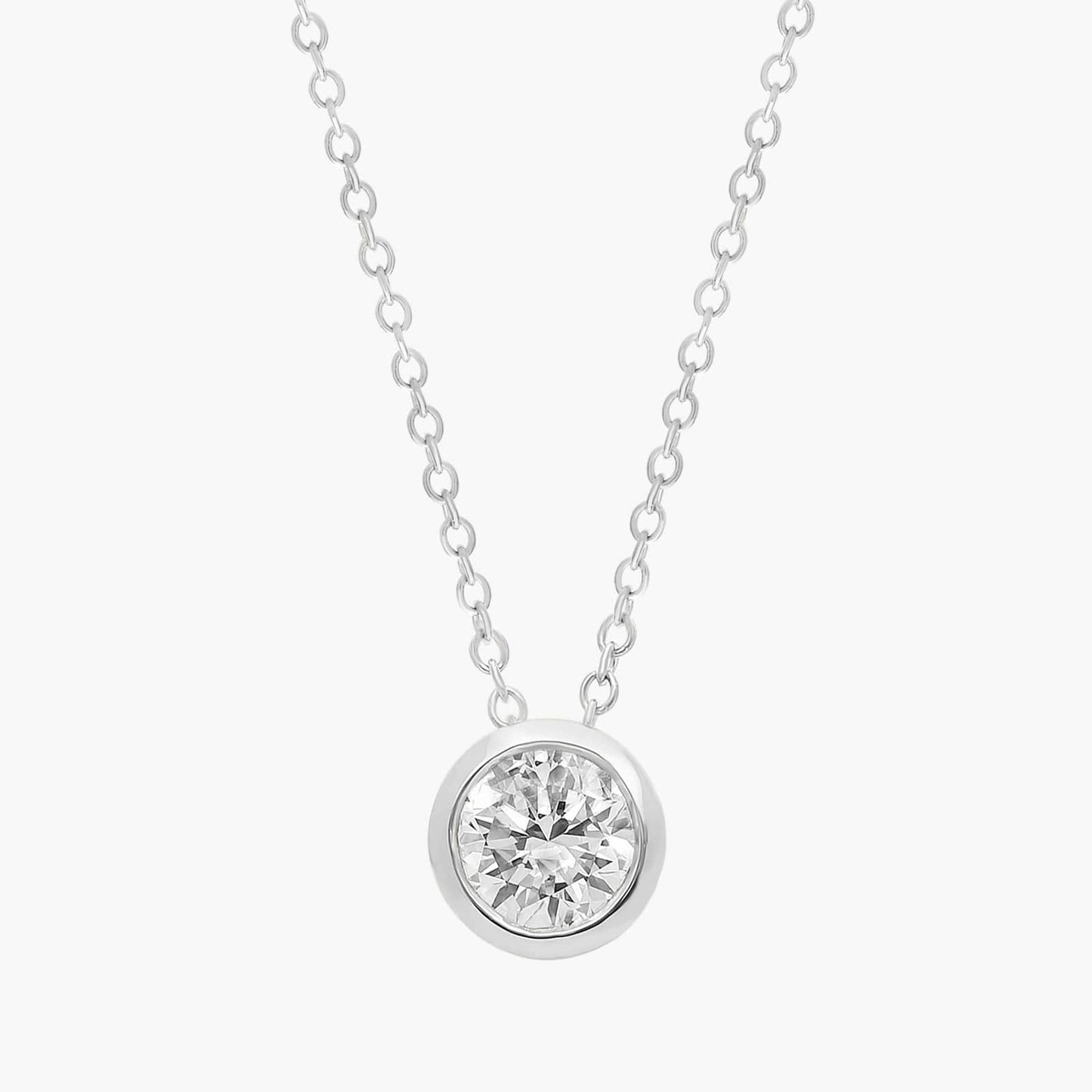 Bezel Solitaire Diamond Pendant
