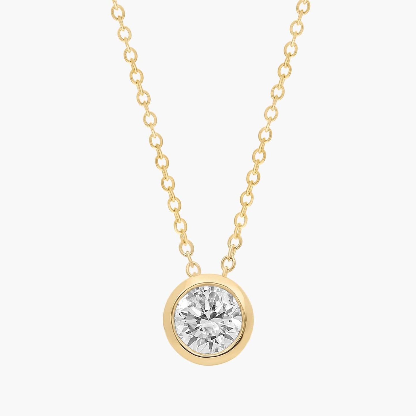Bezel Solitaire Diamond Pendant