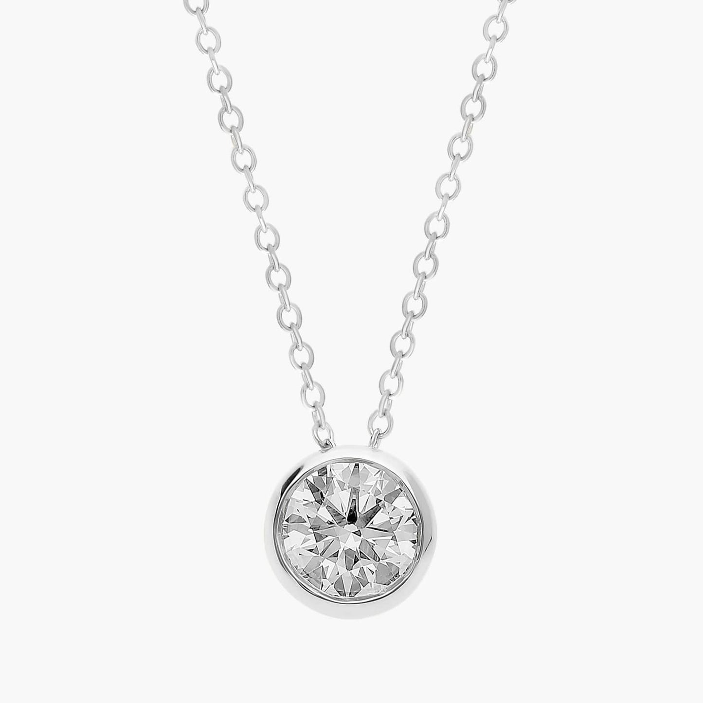 Bezel Solitaire Diamond Pendant