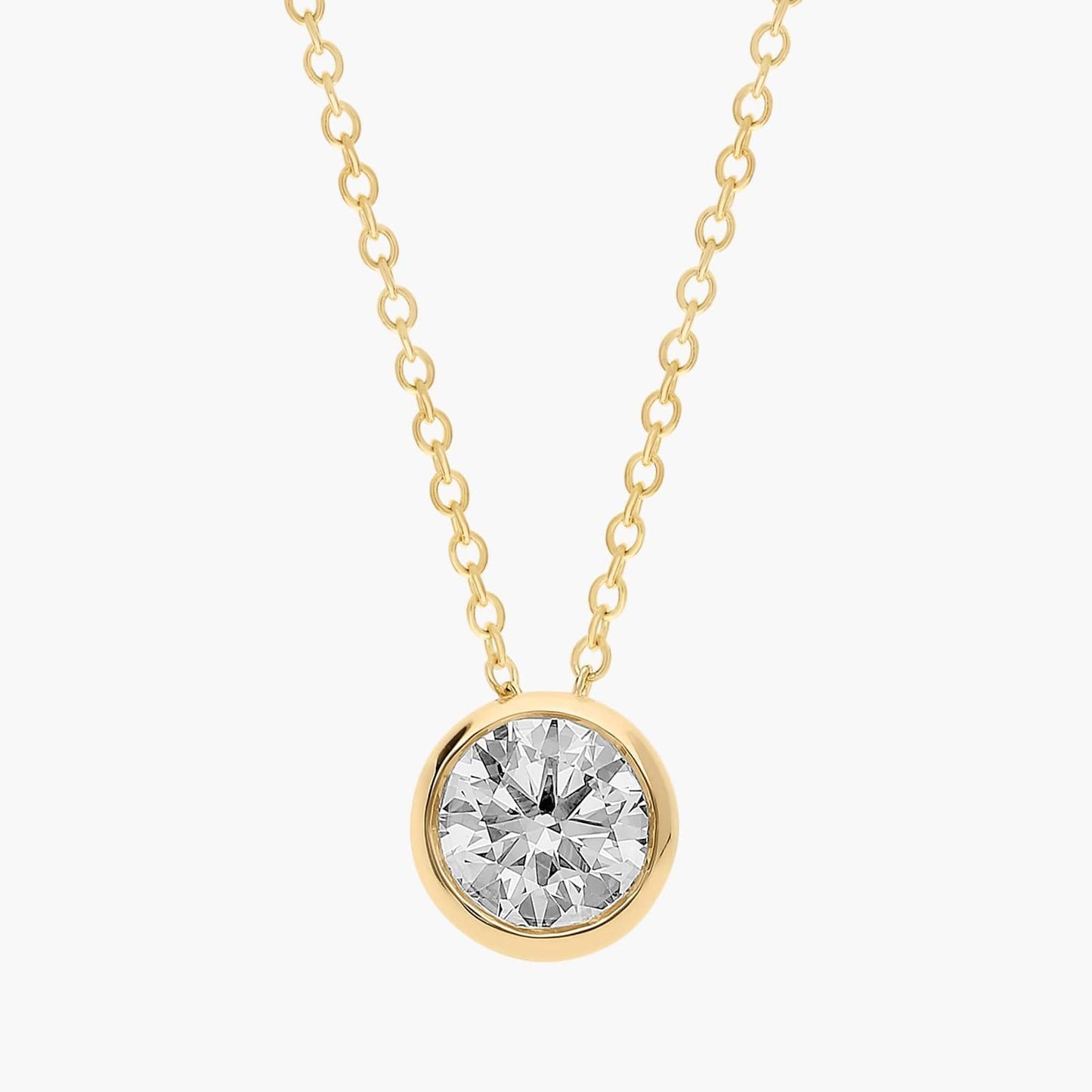 Bezel Solitaire Diamond Pendant