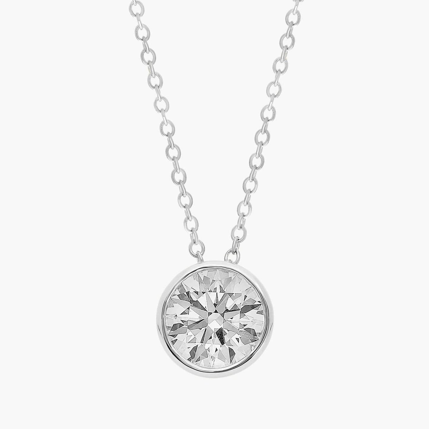 Bezel Solitaire Diamond Pendant