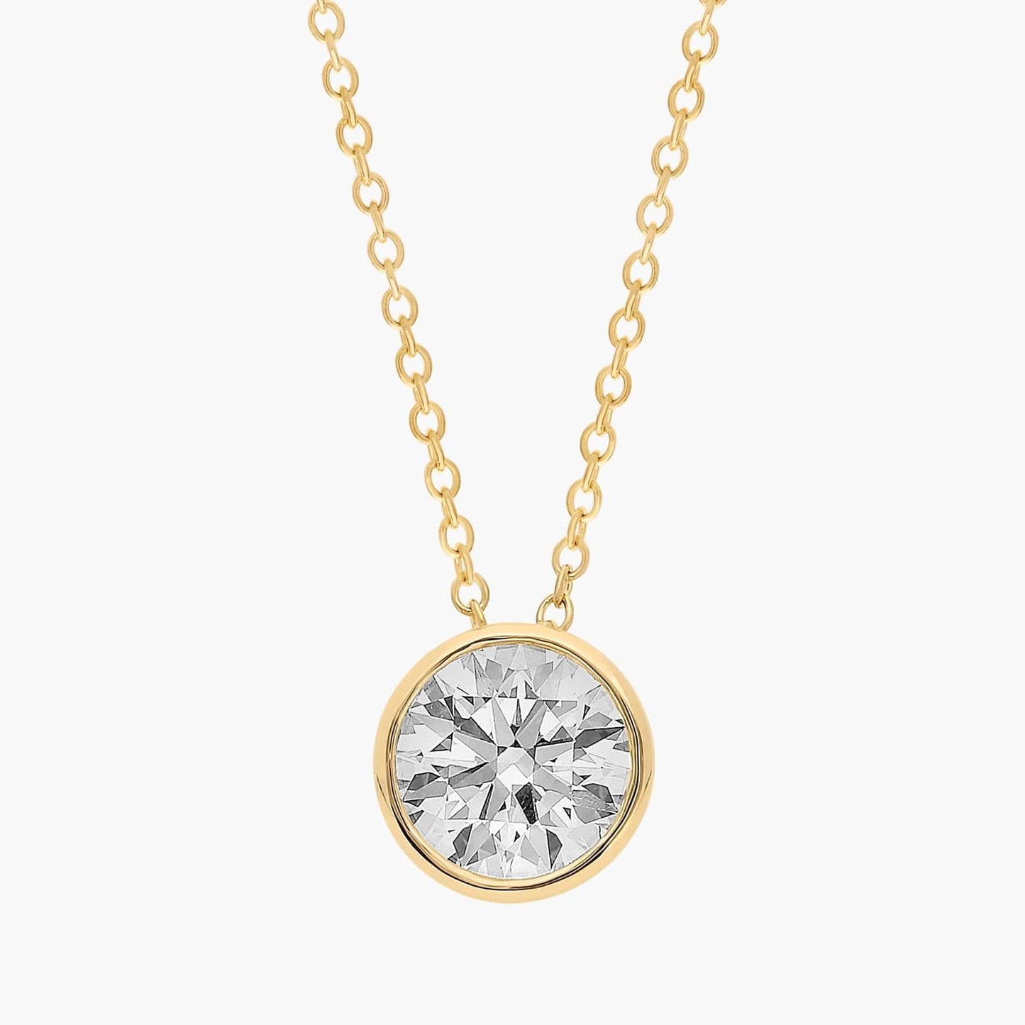 Bezel Solitaire Diamond Pendant