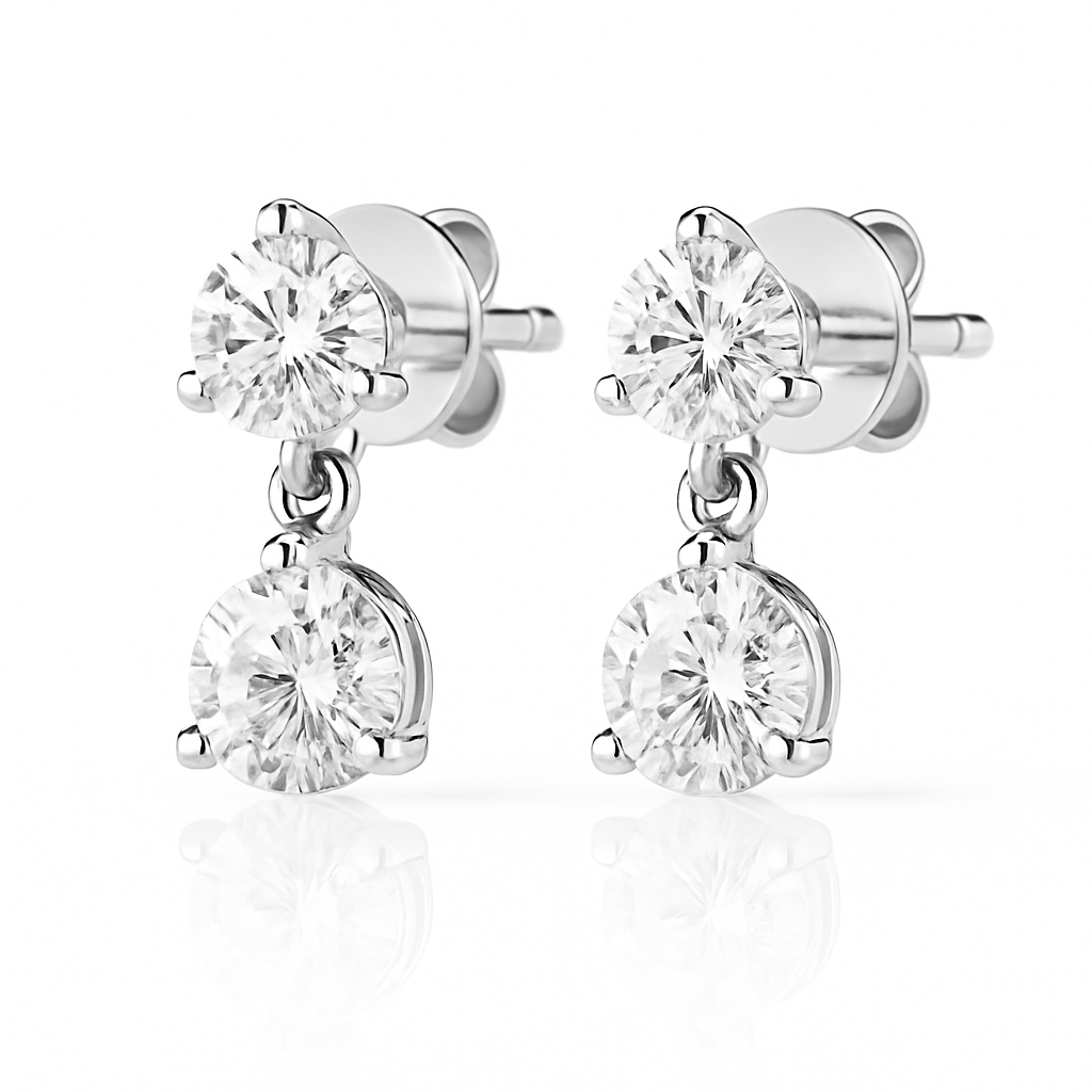 Dani's Signature Two-Stone Drop Earrings