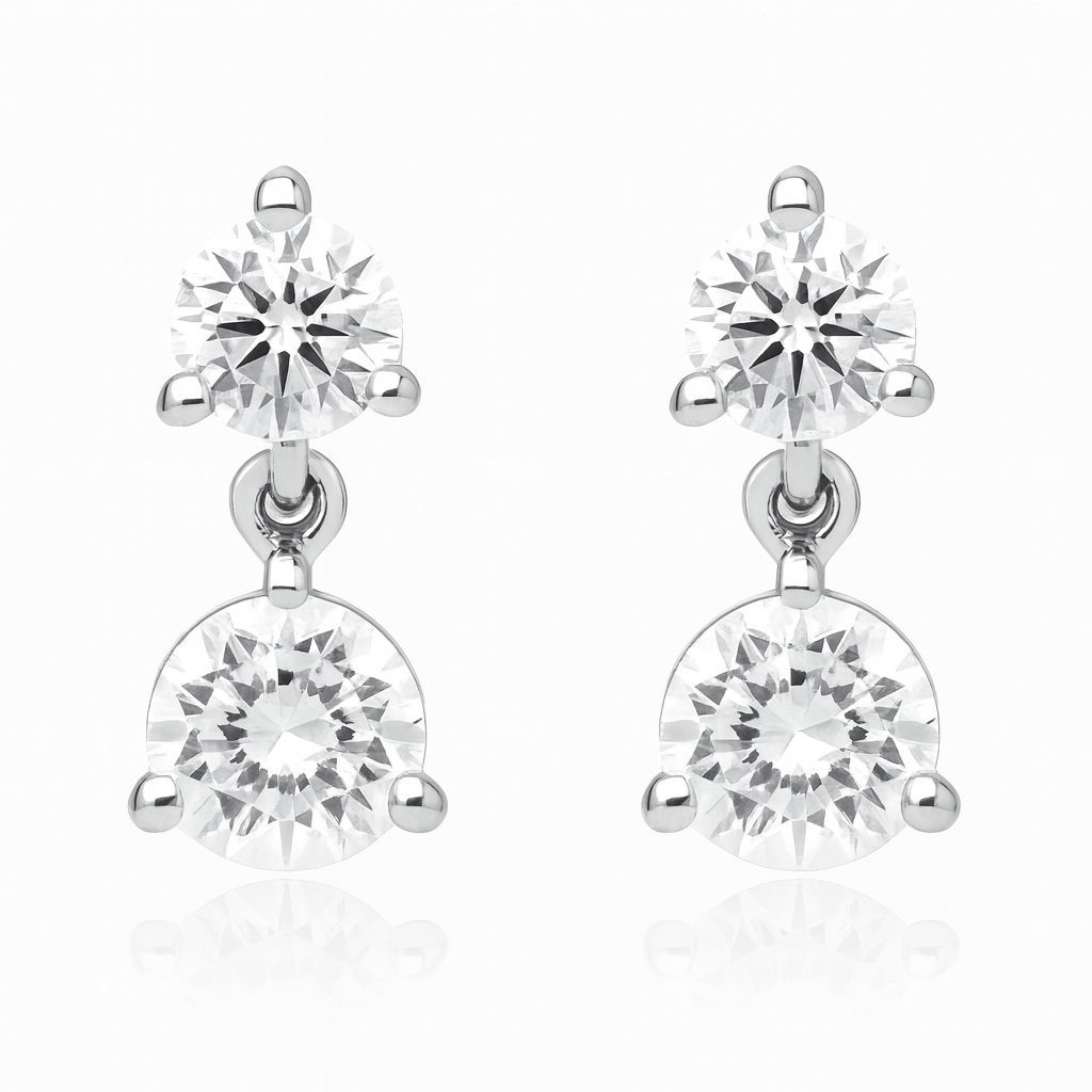 Dani's Signature Two-Stone Drop Earrings