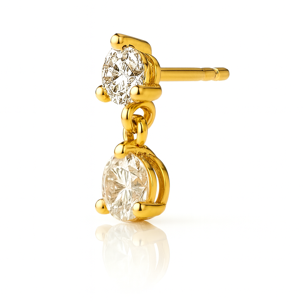 Dani's Signature Two-Stone Drop Earrings