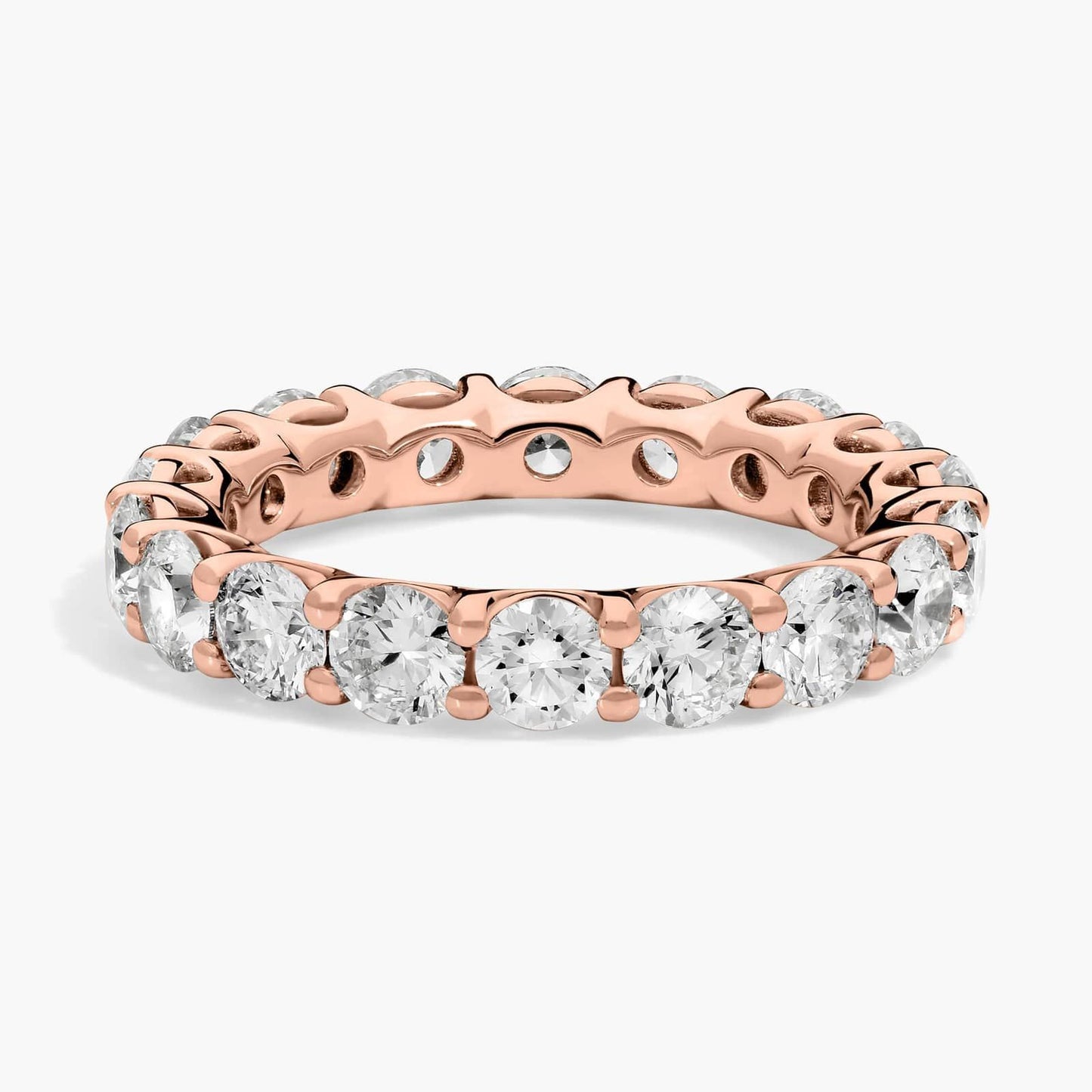 Round Cut Diamond Eternity Ring (3 Ct)