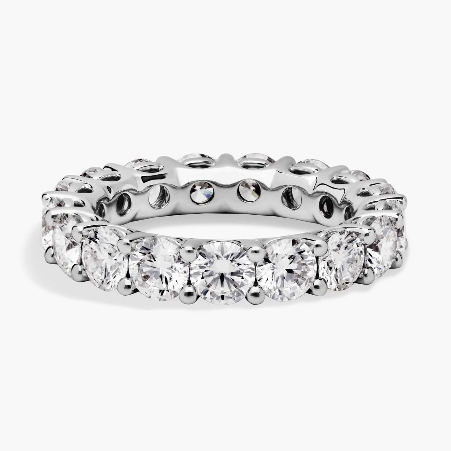 Round Cut Diamond Eternity Ring (4 Ct)