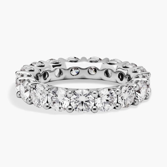 Round Cut Diamond Eternity Ring (4 Ct)