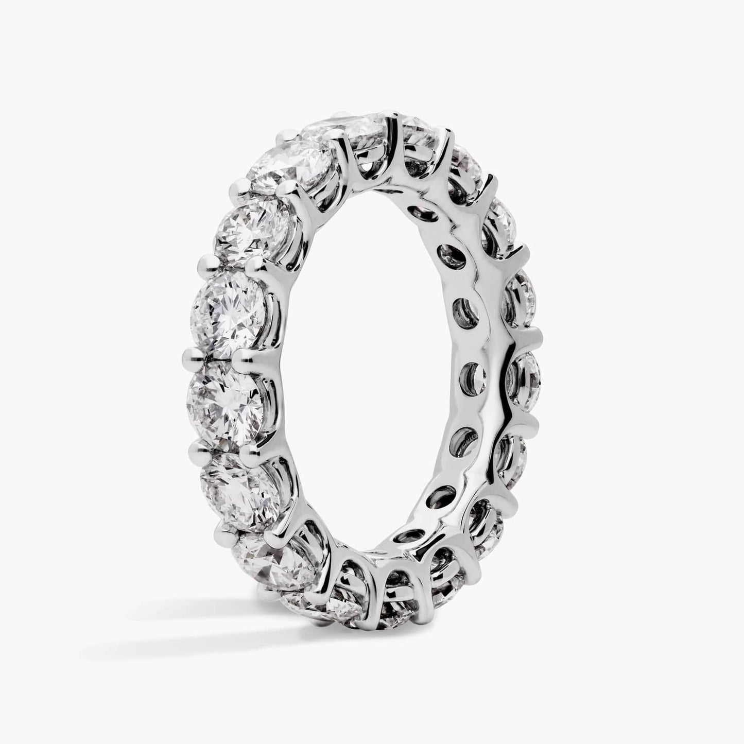 Round Cut Diamond Eternity Ring (4 Ct)