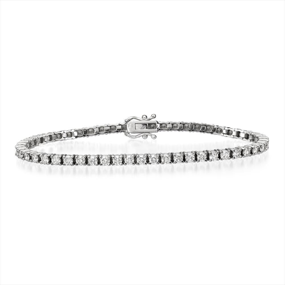 7 " Four Prong Diamond Tennis Bracelet (3 Ct)