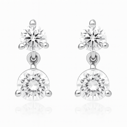 Dani's Signature  Two-Stone Drop Earrings